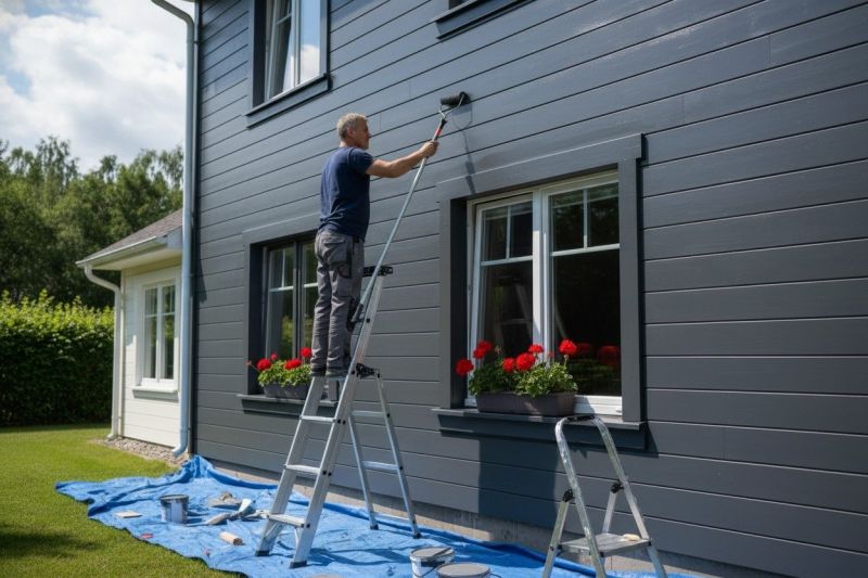 Exterior Staircase Painting in Boulder, CO